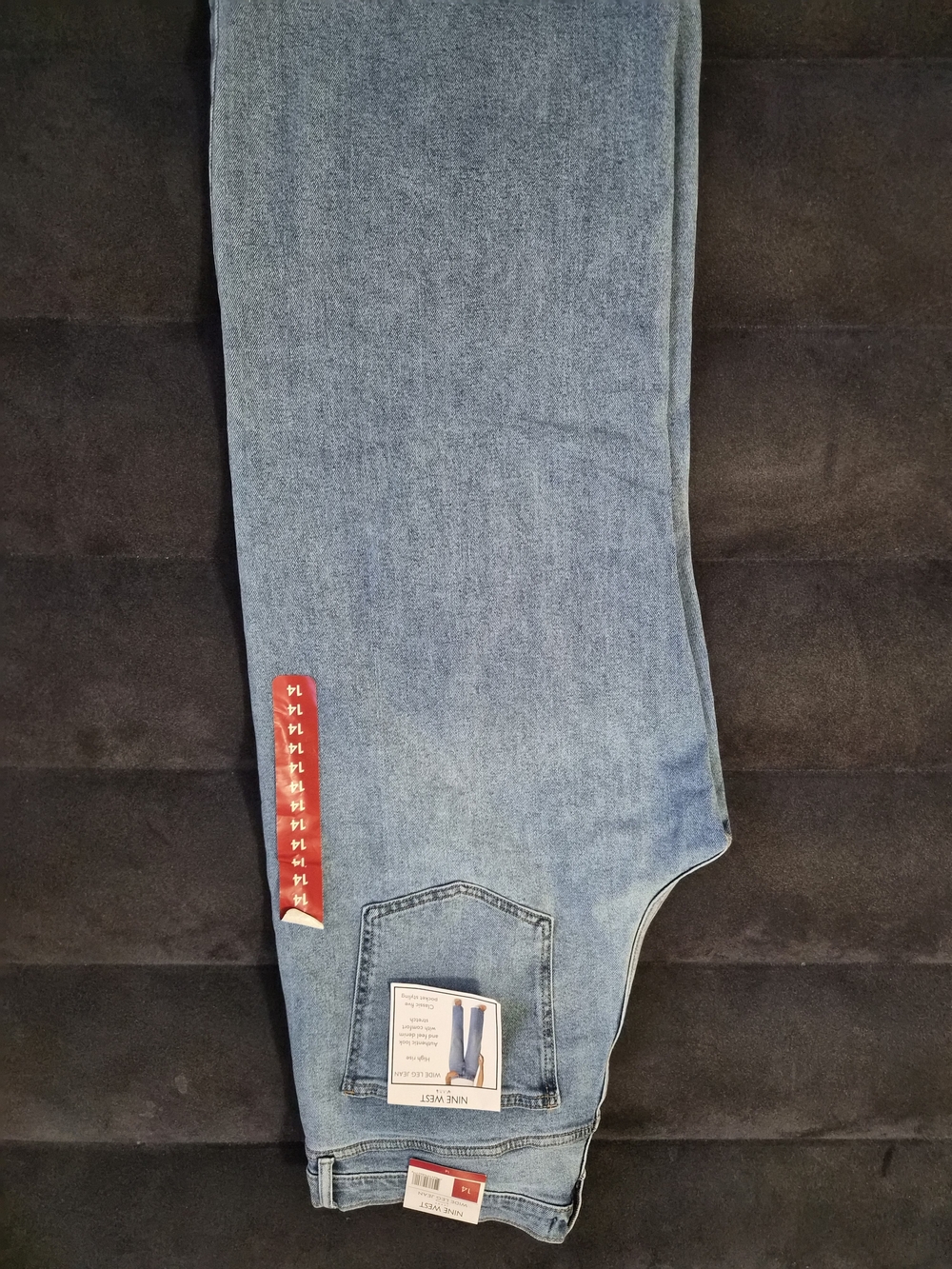 Nine West Light Blue Wide Leg Jeans - High Rise - Picture 5 of 6
